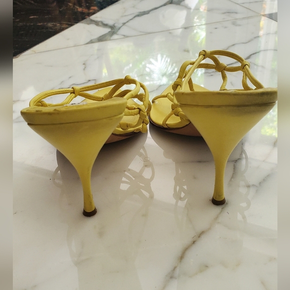 PRADA - size 39 1/2 -sandals- shoes-heels -leather- - Picture 5 of 9